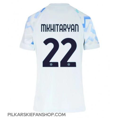 Koszulka piłkarska Inter Milan Henrikh Mkhitaryan #22 Strój wyjazdowy dla kobiety 2025-26 tanio Krótki Rękaw Koszulka piłkarska Inter Milan Henrikh Mkhitaryan #22 Strój wyjazdowy dla kobiety 2025-26 tanio Krótki Rękaw